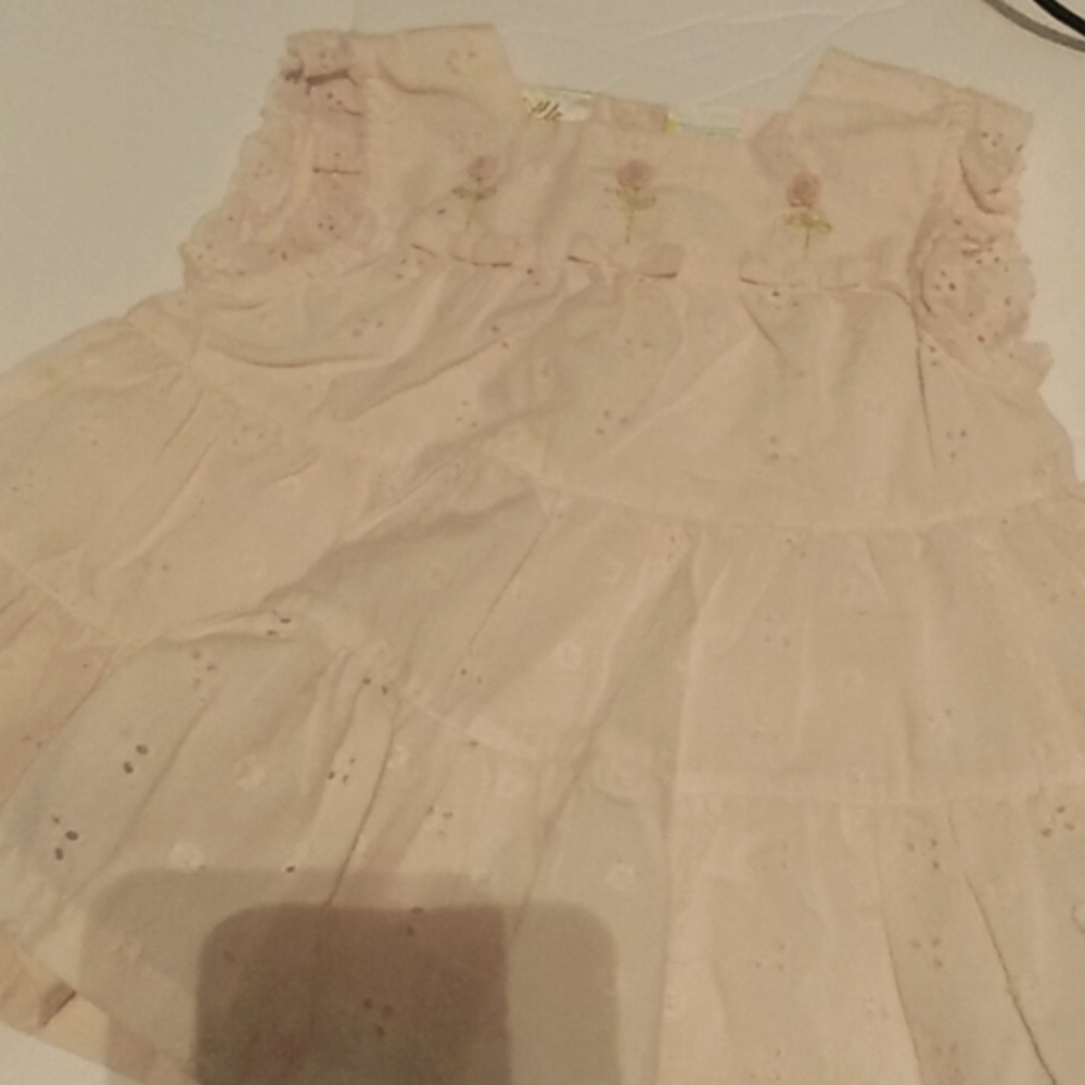 Little bitty 6 to 9 month pink lace summer dress